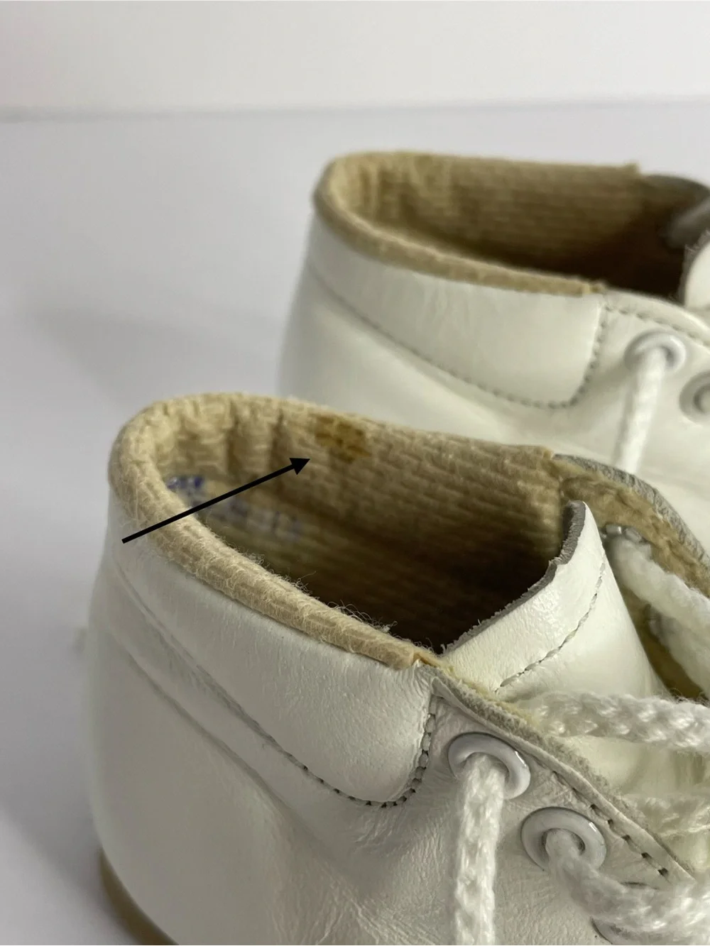 Vintage Toddletime White Leather Baby Walker Shoes Size 3 M USA
